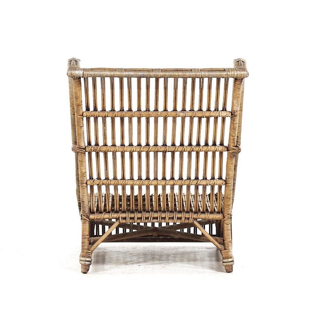 Ficks Reed Style Mid Century Lounge Chair | Chairish