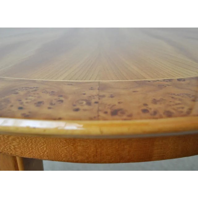 Art Deco Golden Elm Table, 1930s For Sale - Image 12 of 15