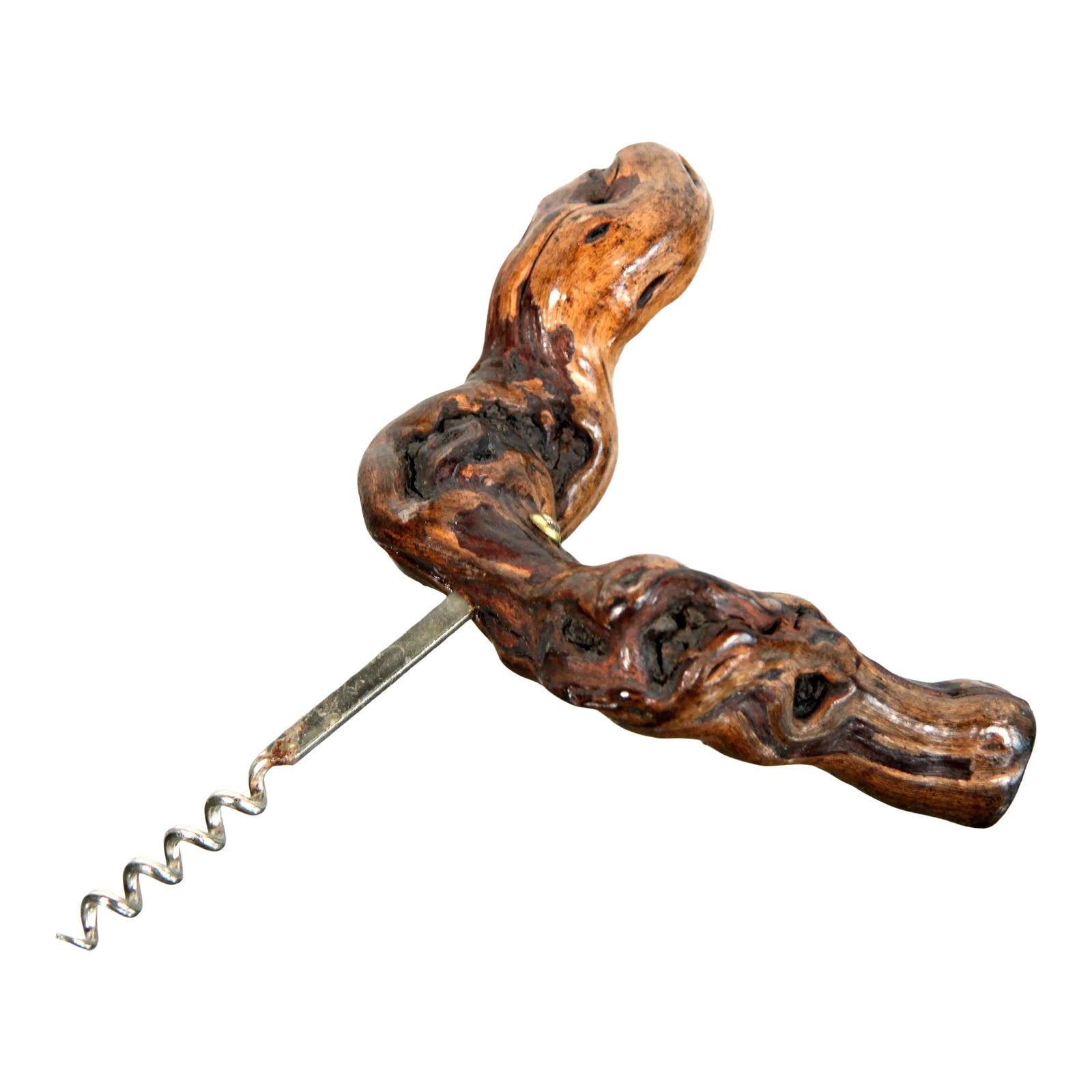 Vintage French Grape Vine Corkscrew From Reine Pédauque Winery in Burgundy