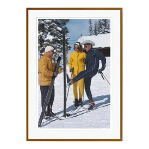 Vail Skiers 1964 by Slim Aarons Framed C-Print