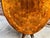 Wood Antique English Center Breakfast Table Burl Walnut Tilt Top Inlaid Oval C1890 For Sale - Image 7 of 18