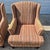 2010 Stratford Caye Large-Scale Modern Wingback Arm Chairs Brown Striped Upholstery - A Pair For Sale - Image 4 of 10