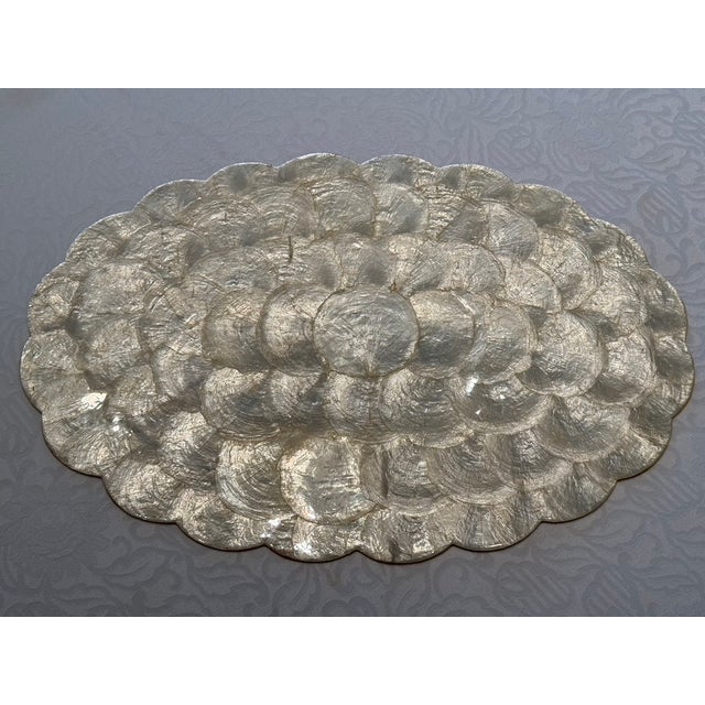 Shell 1960s Hallie St. Mary, Inc. Capiz Shell Placemats - Set of 8 For Sale - Image 7 of 12