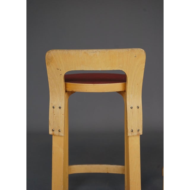 Model K65 Bar Stools attributed to Alvar Aalto for Artek, 1950s, Set of 2 For Sale - Image 11 of 18