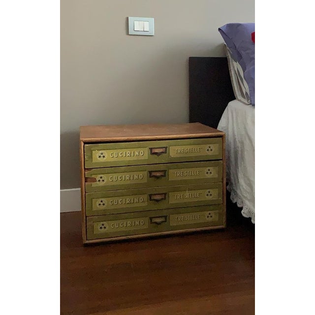 Vintage Cucirino Tre Stelle Display Chest of Drawers, Italy 1950 For Sale - Image 15 of 17