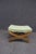Wood Cherry Wood X-Base Upholstered Bench For Sale - Image 7 of 8