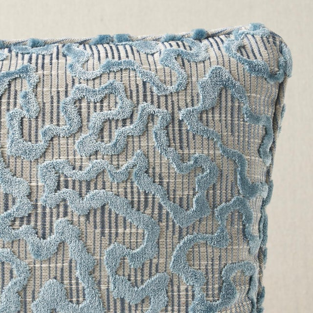 This pillow features Janis Velvet with a self welt finish. This handsome update of a traditional pattern features a...