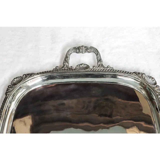 Large Silver Tray from Hawksworth Eyre & Co. LTD London For Sale - Image 6 of 8