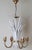 White Hollywood Regency Leaf Chandelier in White and Gold from Hans Kögel, 1960s For Sale - Image 8 of 18