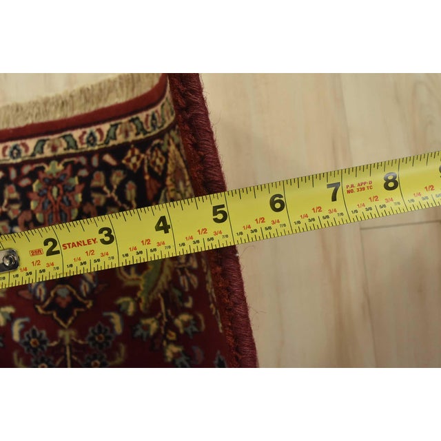 Fine Sarouk Rug 3′ X 5′ Red Wool Traditional Hand-Knotted Oriental Carpet For Sale - Image 10 of 12