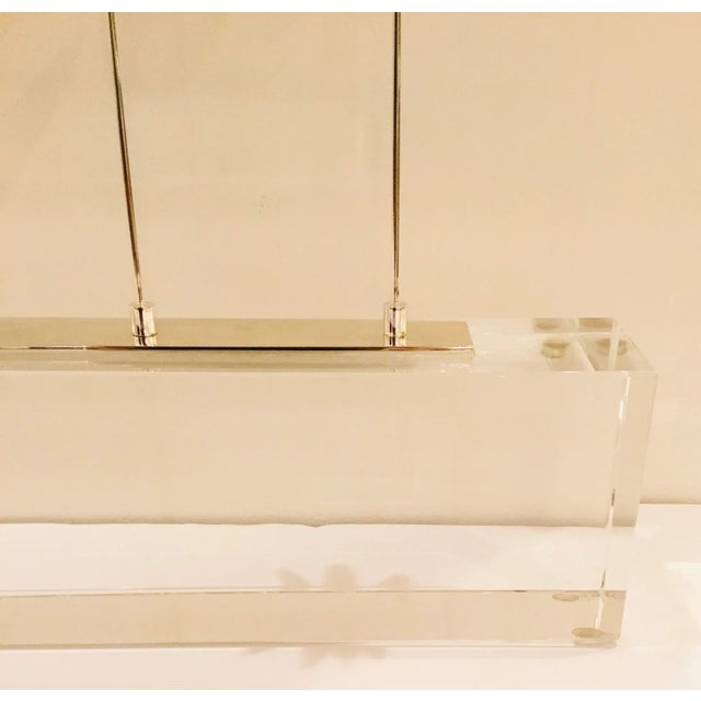 Contemporary Modern Silver Booms on Crystal Sculpture For Sale - Image 3 of 5