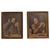 Brown 20th Century French Brown Wooden Framed Wall Art Decor - A Pair For Sale - Image 8 of 18