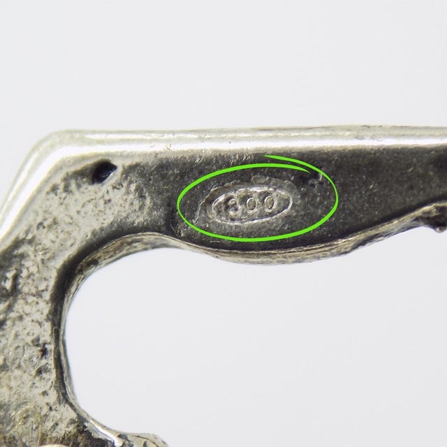 Vintage Italian Handmade Genuine Silver Neapolitan Moka Coffee Machine Miniature For Sale - Image 9 of 11