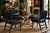 Old Chapel Midnight Edition™ Leg-O-Matic Folding Dining Chairs, Set of 4 – Black Leather Designer Collection 1970s For Sale - Image 4 of 4