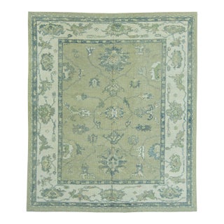 Turkish Oushak Rug 8'8" x 10'2" #19052 For Sale