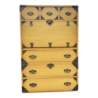 Asian Inspired Upright Writing Desk by Thomasville For Sale