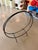 Metal 60s Solid Wrought Iron Fireplace Log Holder Hoop Design Umanoff Tepper Style For Sale - Image 7 of 12