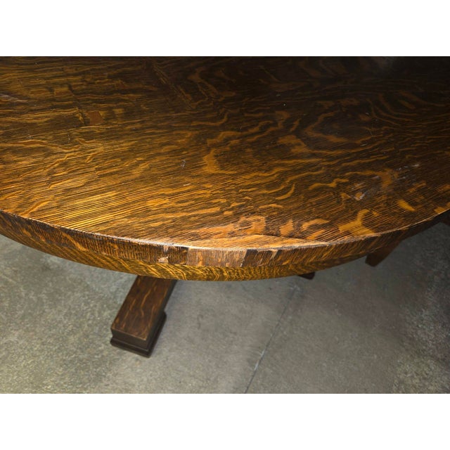 Marked Down (Again)! 1910s Arts & Craft-Style J K Rishel Oak Dining Room Table W Leaves & Chairs For Sale - Image 9 of 18