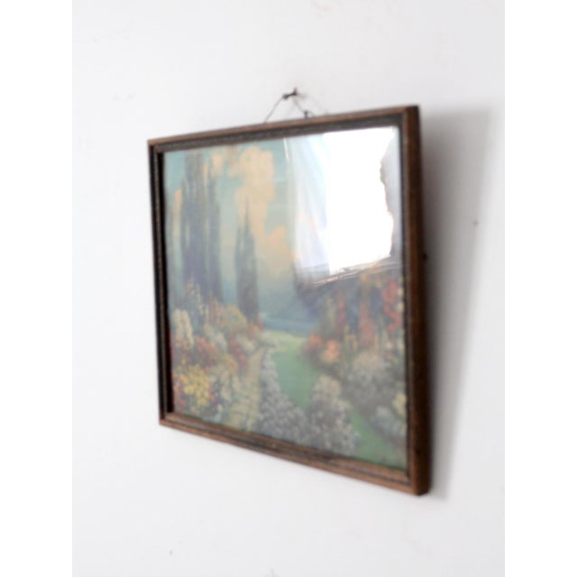 Antique Framed Print "English Garden" by R. Atkinson Fox For Sale - Image 4 of 14