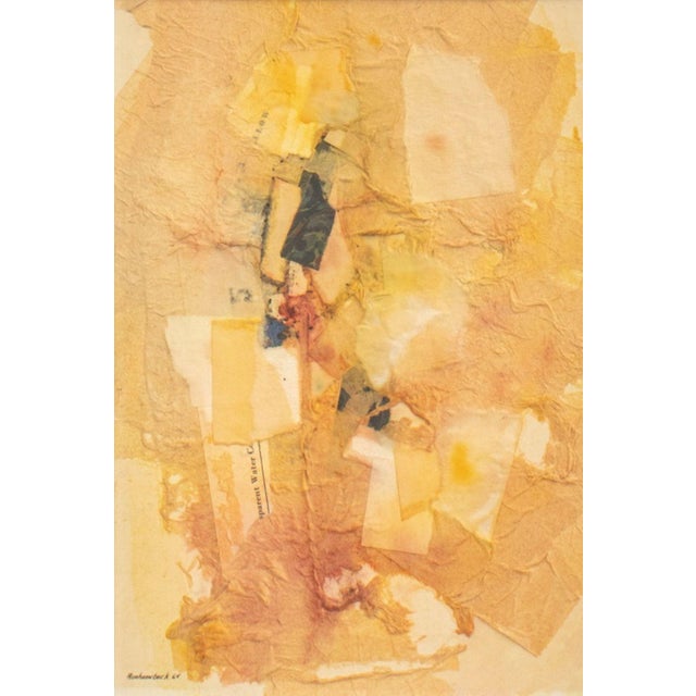 Robert Roehrenbeck (American 1932-2006), Untitled (Abstract Composition), Mixed Media Collage, 1964, tissue paper,...