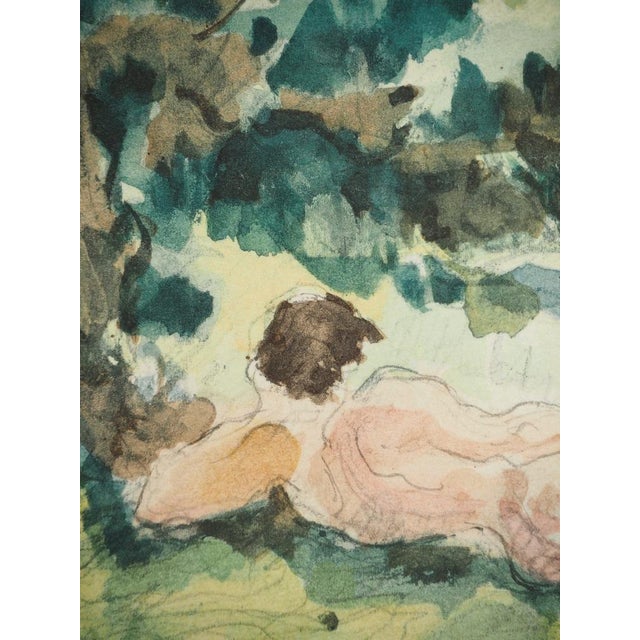Paul Cezanne, Bathers Resting, Lithograph and Stencil For Sale - Image 4 of 6