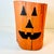 Vintage Americana Folk Art Boho Chic Wood Stump Jack-O-Lantern Low Stool - Halloween For Sale - Image 10 of 11