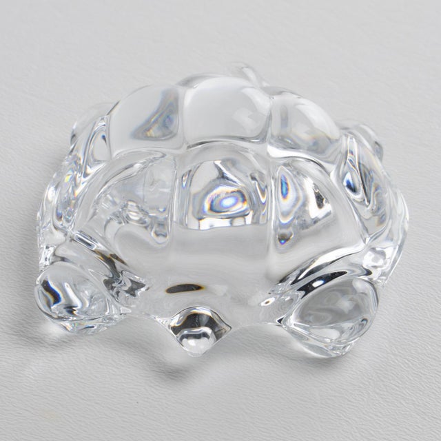 Daum Daum France Crystal Turtle Paperweight Sculpture, circa 1970 For Sale - Image 4 of 10
