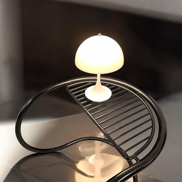 Metal Claus Bonderup & Torsten Thorup | attributed Rapsel Stool | Space Age For Sale - Image 7 of 9