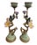French Pair of Vintage French-Style Porcelain and Ormolu Bird Candlesticks For Sale - Image 3 of 11