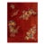 1930s Red Modernist Flowers Antique Chinese Art Deco Carpet 8'10'' X 11'4'' Knotted Wool Rug For Sale