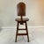 Chestnut 1940s Vintage Folk Art Hand-Crafted Arts & Crafts Pine Counter Barstool. For Sale - Image 8 of 9