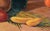 Tropical Still Life With Green Pot and Ukulele in Oil on Wood Panel by N. Weber For Sale In Monterey, CA - Image 6 of 9