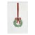 Christmas Wreath Bow Embroidered Kitchen Towel For Sale