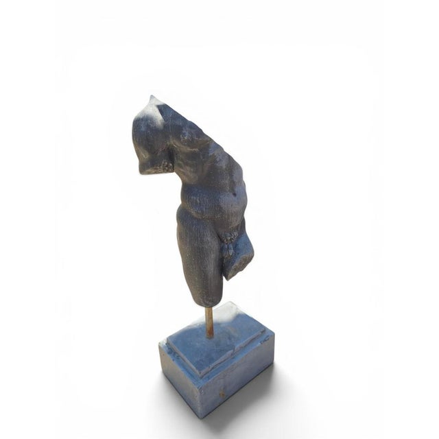 Greek Style Torso Sculpture, 1970, Stone For Sale - Image 4 of 9
