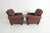 Pair Tufted Leather Lounge Chairs Pair Mid Century EuroVintage For Sale - Image 11 of 16