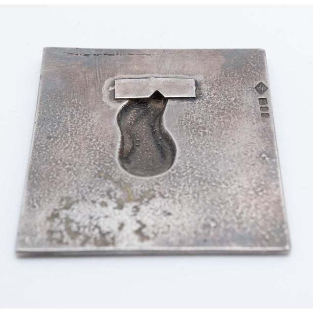 Sterling Silver Plaque by Dunstan Pruden of St Michael London 1972 For Sale - Image 4 of 11