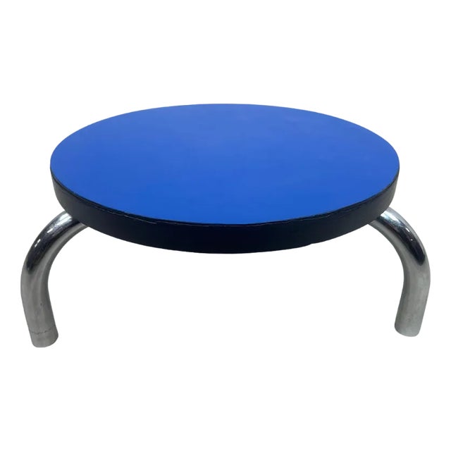 Mid-Centruy Modern Blue Plant Stand, 1950s For Sale