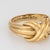 Metal C1990 Vintage Tiffany & Co X Ring 18k Yellow Gold Band Sz 5 Signed Jewelry For Sale - Image 7 of 8