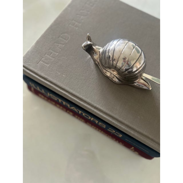 Vintage Silver Plated Snail Caviar or Butter Dish For Sale In Philadelphia - Image 6 of 6