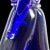Glass Murano Barbini Vamsa 1930s Blue Gold Flecks Woman With Sun Hat Italian Art Glass Figure Sculpture For Sale - Image 7 of 9