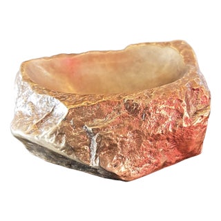 French Brutalist Bronze Trinket Tray by Monique Gerber, 1970 For Sale