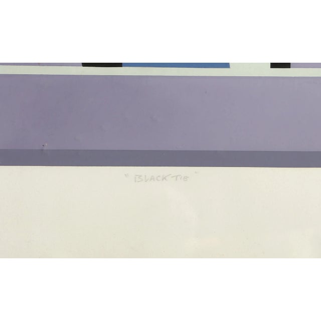 Black Tie, 1983 Signed Screenprint by Giancarlo Impiglia For Sale - Image 4 of 4