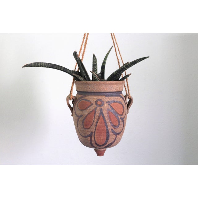 Vintage Handmade Hanging Pottery Planter Chairish