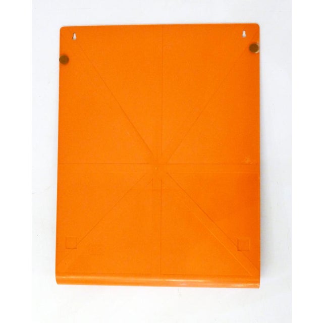 Wall Blackboard in Orange Plastic by Lynx, France, 1970s For Sale - Image 6 of 12