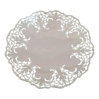 Sterling Silver Cake Stand by Herbert M. Slater, Sheffield 1968 For Sale