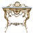 Mid-Century Italian Gilt Bronze Console with Marble Top, circa 1960 For Sale