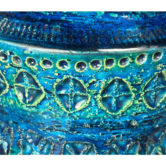 Mid-Century Modern Rimini Blu Pottery Vase by Aldo Londi for Bitossi, Italy, 1960s For Sale - Image 13 of 18