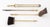 Metal Group of Five Federal Style Brass Fireplace Tools For Sale - Image 7 of 15