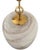 Alabaster Italian Handblown Faux Alabaster Glass Pendant With Brass Chain and Fittings For Sale - Image 8 of 18