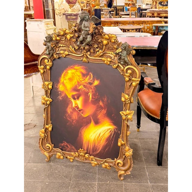 Vintage Rococo Cherub Angel Decorative Wall Art For Sale - Image 9 of 10
